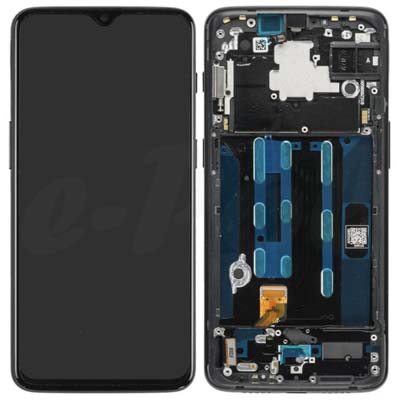 Lcd + Touch + Frame Per Oneplus 6T - Nero