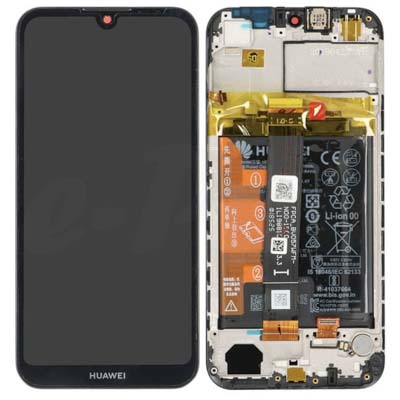 Lcd + Touch + Frame  Huawei Y5 (2019) - Nero - Usato Con Segni Di Usura