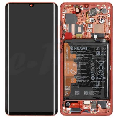 Lcd + Touch + Frame + Batteria Per Vog-L29, Vog-L09, Vog-L04 Huawei P30 Pro - Amber Sunrise