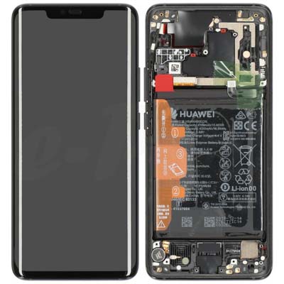 Lcd + Touch + Frame + Batteria Per Lya-L09, Lya-L0C Huawei Mate 20 Pro Porsche Design - Nero