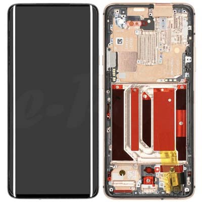 Lcd + Touch + Frame Per Gm1910 Oneplus 7 Pro Dual Sim - Almond