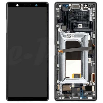 Lcd + Touch + Frame Per J8210, J9210 Sony Xperia 5 - Nero