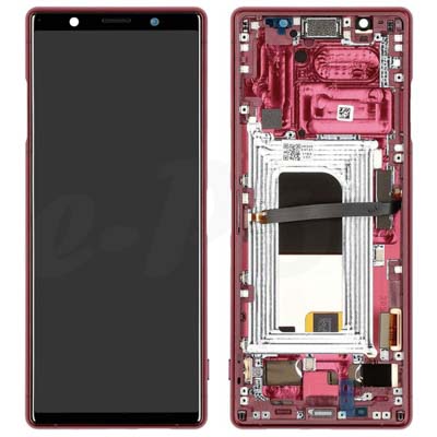 Lcd + Touch + Frame Per J8210, J9210 Sony Xperia 5 - Rosso