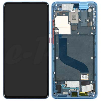 Lcd + Touch + Frame Per Xiaomi Mi 9T, Mi 9T Pro - Glacier Blue - Compatibile