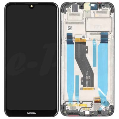 Lcd + Touch + Frame Per Ta-1156, Ta-1164 Nokia 3.2 - Nero