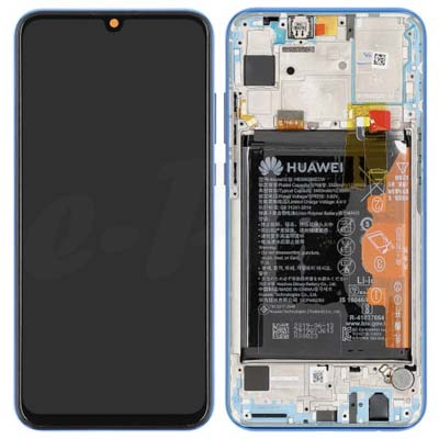 Lcd + Touch + Batteria Per Hry-Lx1T Honor 20 Lite - Blu