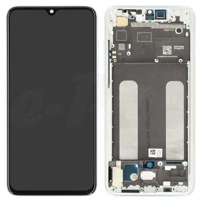 Lcd + Touch + Frame Per Xiaomi Mi 9 Lite - Pearl White