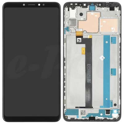 Lcd + Touch + Frame Per Xiaomi Mi Max 3 - Nero