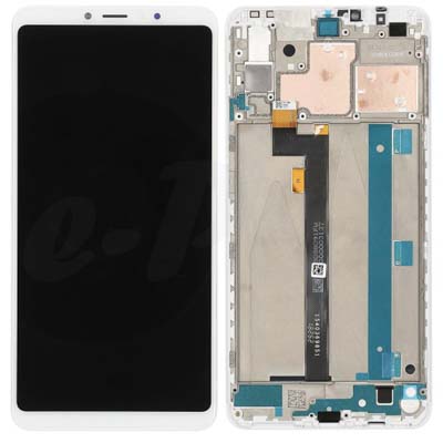 Lcd + Touch + Frame Per Xiaomi Mi Max 3 - Bianco