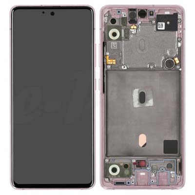 Lcd + Touch + Frame Per A516N Samsung Galaxy A51 5G - Prism Cube Rosa