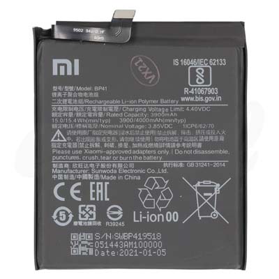 Batteria Li-Ion Bp41 Per Xiaomi Mi 9T