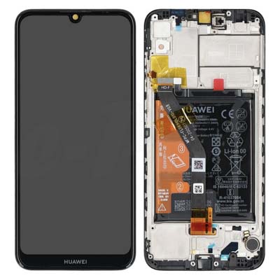 Lcd + Touch + Frame + Batteria Per Jat-Lx3, Jat-L29, Jat-Lx1, Jat-L41 Huawei Y6S - Nero Starry Black 02353Jjv 02353Jjw