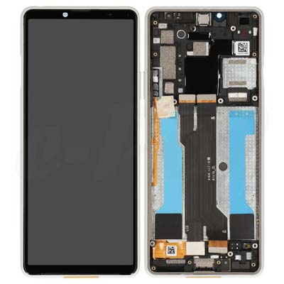 Lcd + Touch + Frame Per Sony Xperia 10 Iii - Bianco