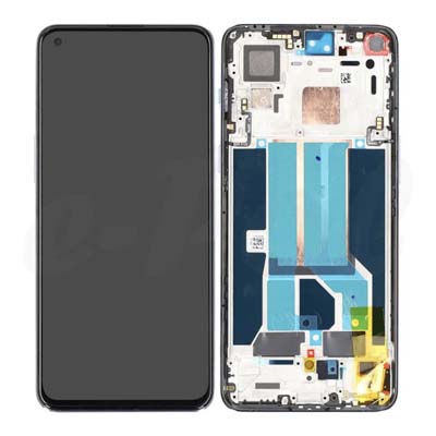 Lcd + Touch + Frame Per Oneplus Nord 2 5G - Grey Sierra