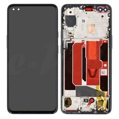 Lcd + Touch + Frame Per Oneplus Nord - Grey Onyx