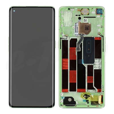 Lcd + Touch + Frame Per Cph2089 Oppo Reno4 Pro 5G - Green Glitter