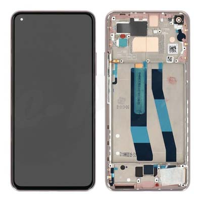 Lcd + Touch + Frame Per Xiaomi 11 Lite 5G Ne - Peach Pink