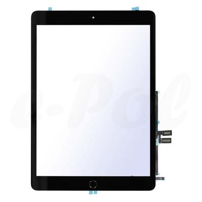 Displayglass + Touch + Sensore Impronta Digitale Per Apple Ipad 10.2 (2019) - Space Grey