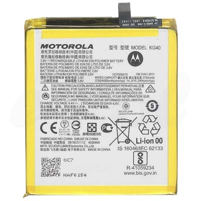 BATTERIA KG40 PER MOTOROLA E7 /MOTO ONE MACRO / G8 PLAY XT2015 4000mAh