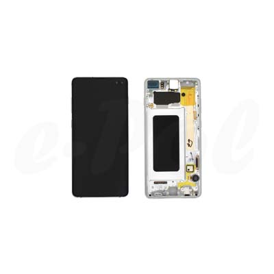 DISPLAY SAMSUNG S10 PLUS G975F WHITE/SILVER + BATTERY GH82-18840B