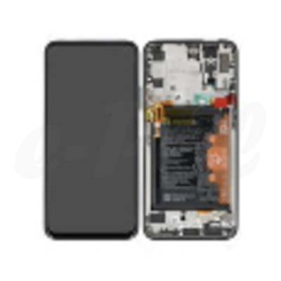 Lcd + Touch + Frame + Batteria Per Stk-L21 Huawei P Smart Pro - Nero Midnight Black