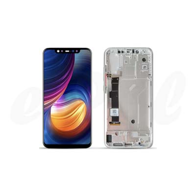 Lcd Display Con Scocca Per Xiaomi Mi 8 Argento