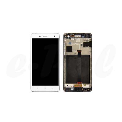 Lcd Display + Touch + Frame Bianco Per Xiaomi Mi 4