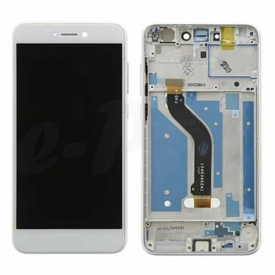 Lcd + Touch + Frame Per Huawei P8 Lite 2017 Dual - Bianco - Compatibile No Logo